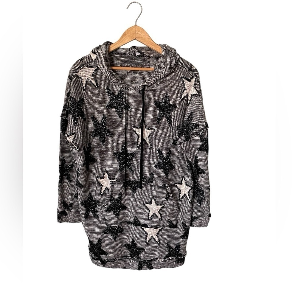 Splendid Stargazer Hooded Stargazer Sweater Tunic Sz Medium